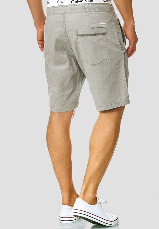 Indicode Men's Bridstow Chino Shorts made from 55% cotton & 45% linen