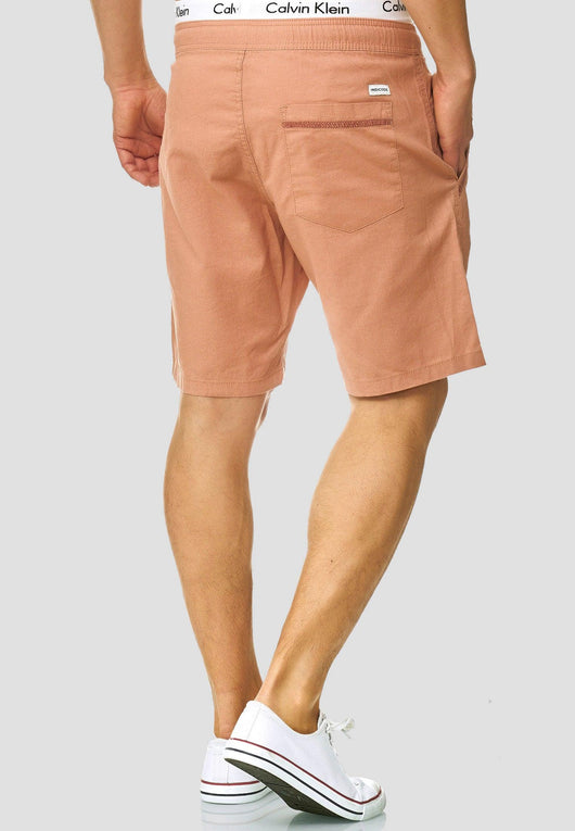 Indicode Men's Bridstow Chino Shorts made from 55% cotton & 45% linen