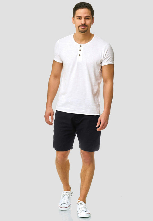 Indicode Men's Bridstow Chino Shorts made from 55% cotton & 45% linen