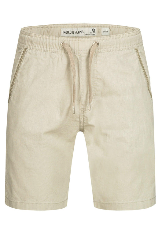 Indicode Men's Bridstow Chino Shorts made from 55% cotton & 45% linen