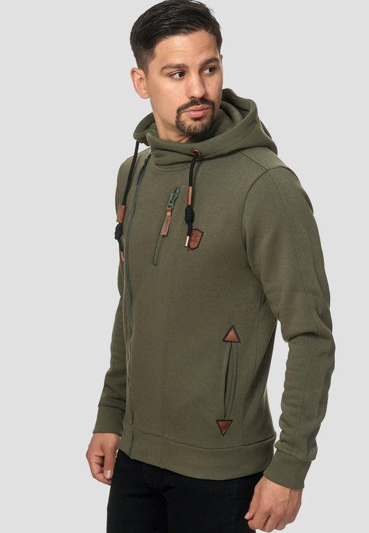 Indicode Heren INPulko Hoodie | Sweatjack met capuchon Fudge XL Indicode Heren INPulko Hoodie | Sweatjack met capuchon Fudge XL