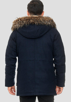 Hollister Teddy Lined Parka Jacket With Faux Fur Hood, $124