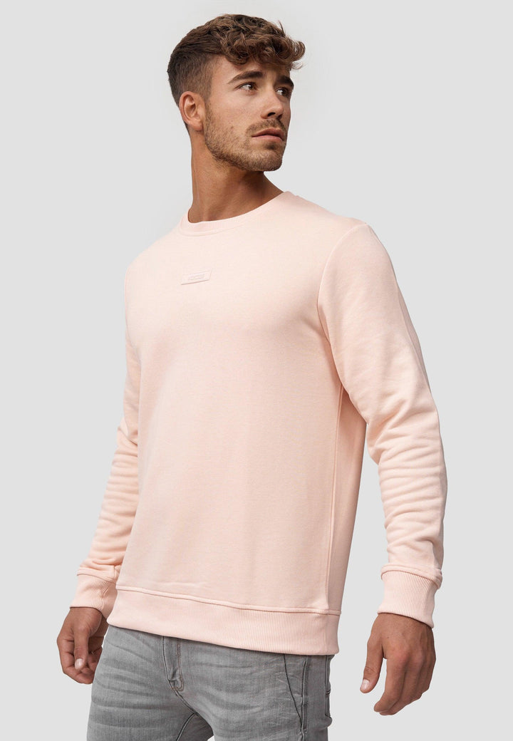Indicode Herren Baxter Sweatshirt mit Ripp-Bündchen aus Baumwoll-Mix