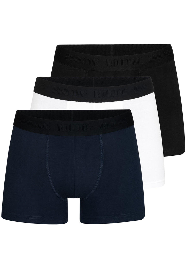Indicode men's Berlin 3-pack boxer shorts made of 95% bamboo