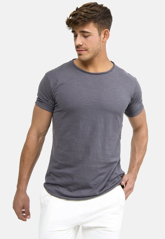 Indicode Herren Willbur Tee T-Shirt mit Rundhals-Ausschnitt aus 100% Baumwolle - INDICODE