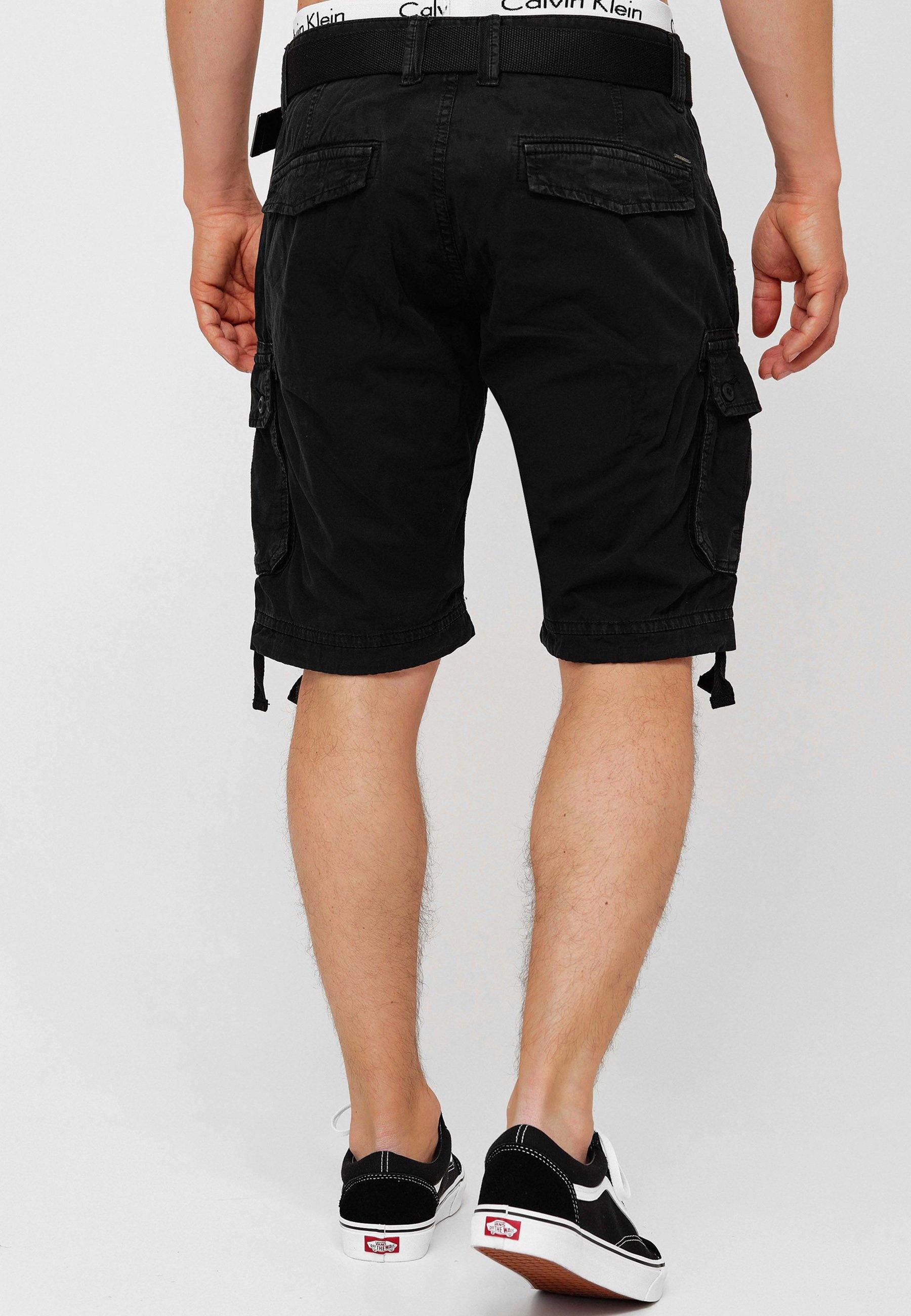Indicode Men's Abner Cargo Shorts with 7 pockets made of 100 Indicode Men's Abner Cargo Shorts with 7 pockets made of 100