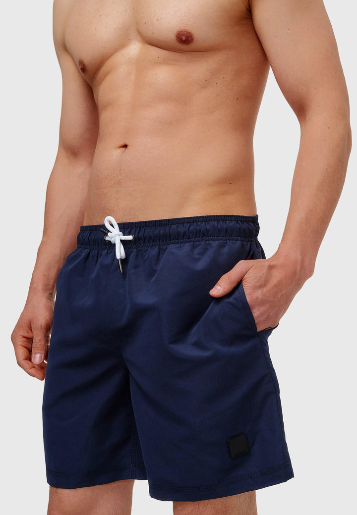 Indicode Herren Ferguson Badehose mit 3 Taschen und Tunnelzug - INDICODE